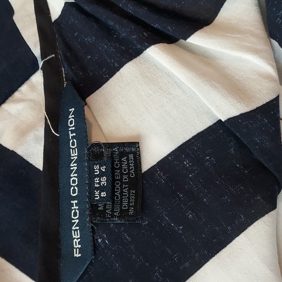 French Connection Striped Navy Blue and White Romper - Picture 8 of 8